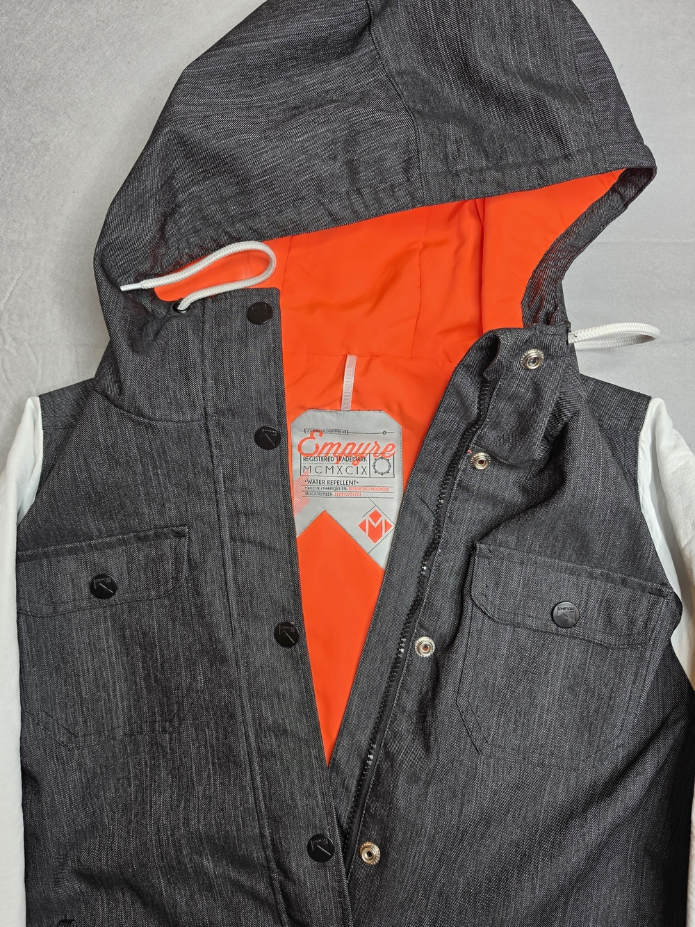 Empyre Brand Zumiez‎ Water Repellant Womans Hooded Snowboard Jacket Coat Small
